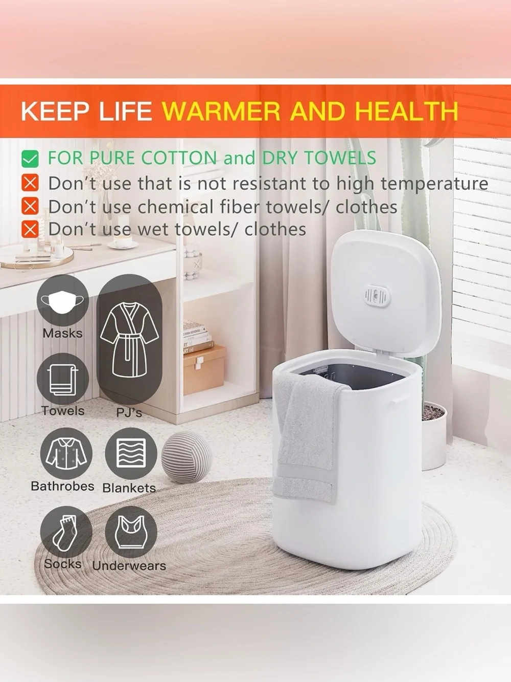 DOACE Towel Warmer Bucket (Model: E1616)